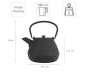 Preview: teeblume Cast Iron Teapot Neijiang 1.0 ltr., with strainer, different colours