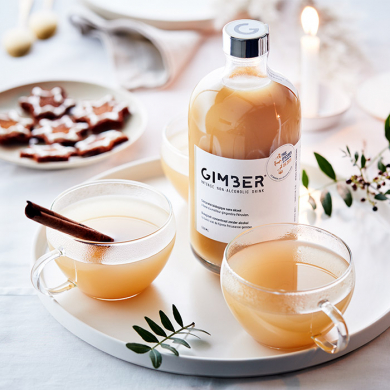 GIMBER Ginger Drink, concentrate from organic ginger, lemon, herbs and spices