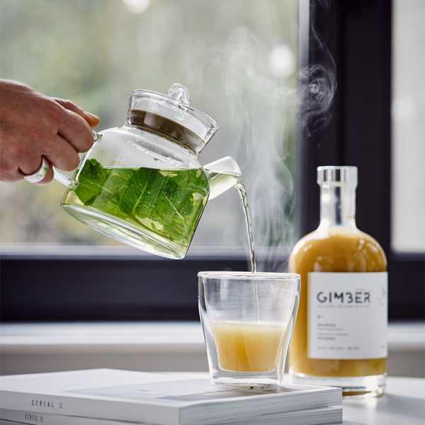 GIMBER Ginger Drink, concentrate from organic ginger, lemon, herbs and spices